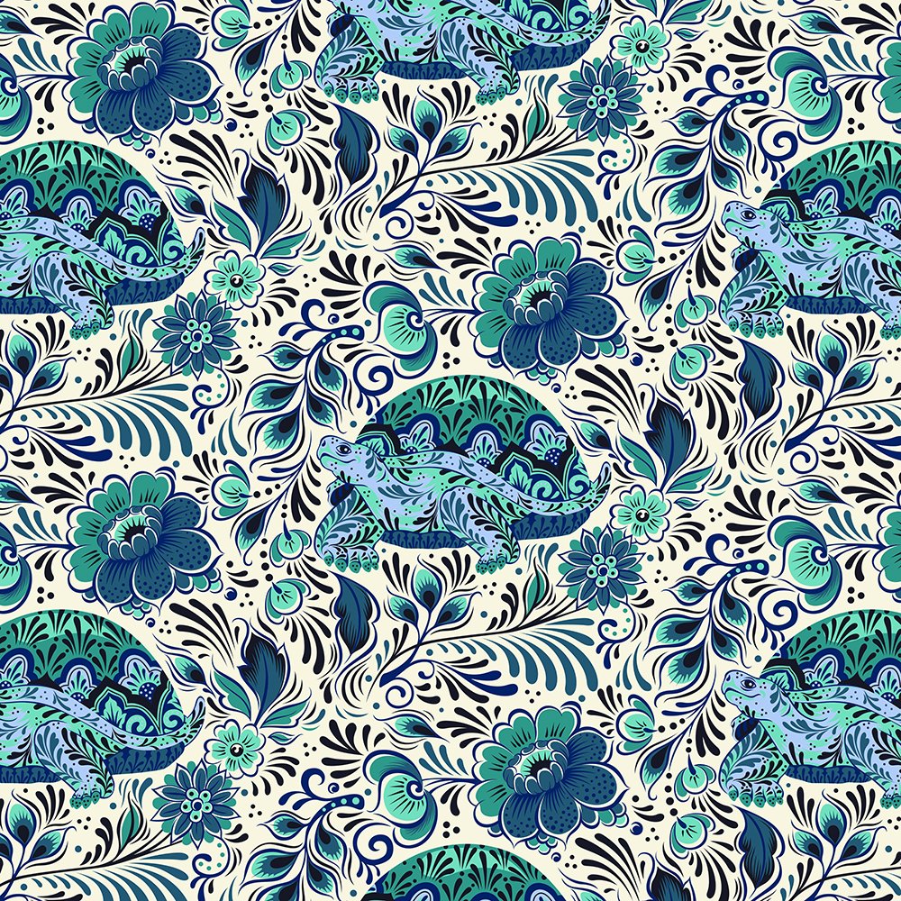 FreeSpirit Fabrics Treasure Island by Snow Leopard Designs PWSL116.MULTI  Stripey Fish - Multi Cotton Fabric - A Nimble Thimble